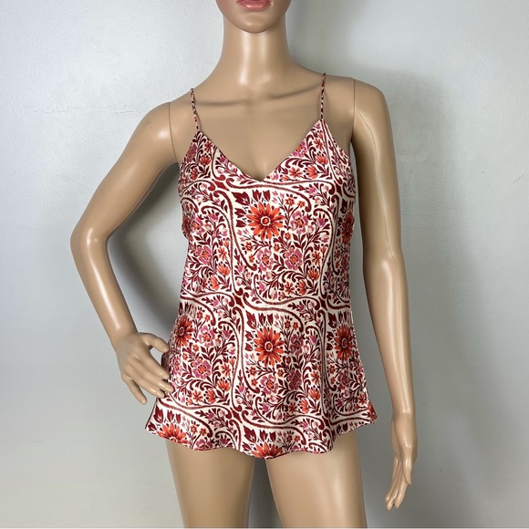 NEW CAMI NYC SILK FLORAL PRINT CAMISOLE - Picture 2 of 9